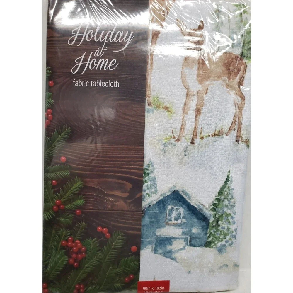 Printed Fabric Tablecloth,60